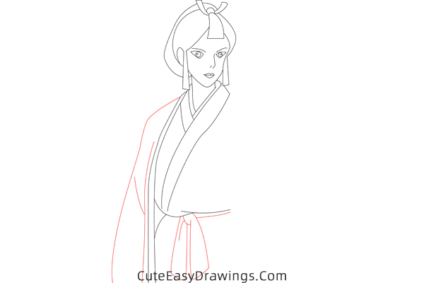 how to draw lady eoshi from princess mononoke - www.cuteeasydrawings.com