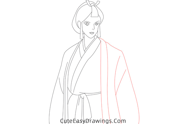 how to draw lady eoshi from princess mononoke - www.cuteeasydrawings.com
