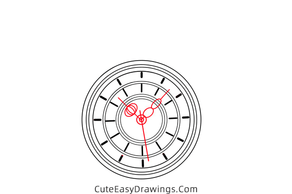how to draw a pocket watch - www.cuteeasydrawings.com