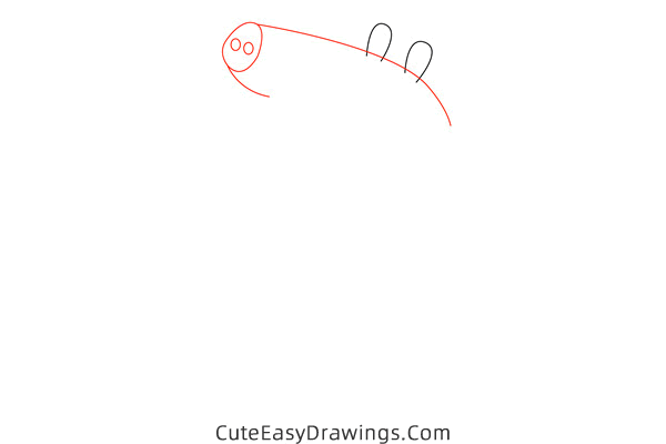 how to draw daddy pig from peppa pig - www.cuteeasydrawings.com