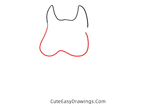how to draw a dog easy - www.cuteeasydrawings.com