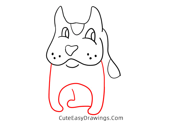 how to draw a dog easy - www.cuteeasydrawings.com