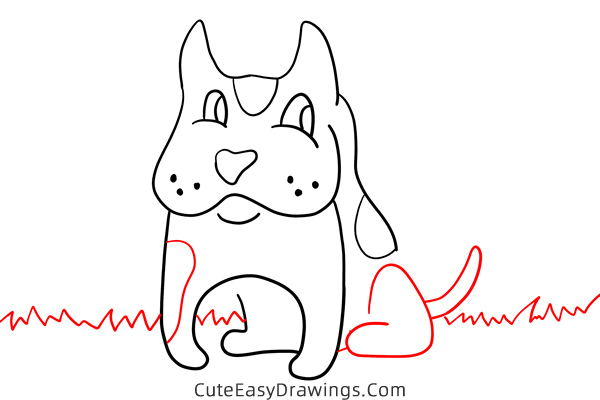 how to draw a dog easy - www.cuteeasydrawings.com