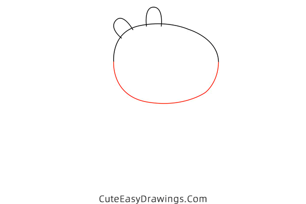 how to draw charlotte sheep from peppa pig - www.cuteeasydrawings.com