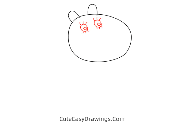 how to draw charlotte sheep from peppa pig - www.cuteeasydrawings.com