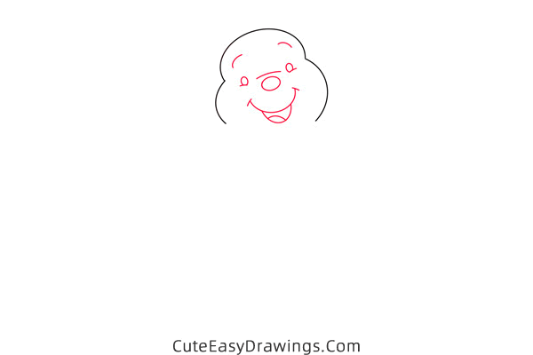 how to draw pooh bear easy - www.cuteeasydrawings.com