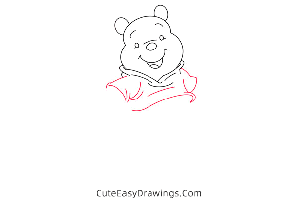 how to draw pooh bear easy - www.cuteeasydrawings.com