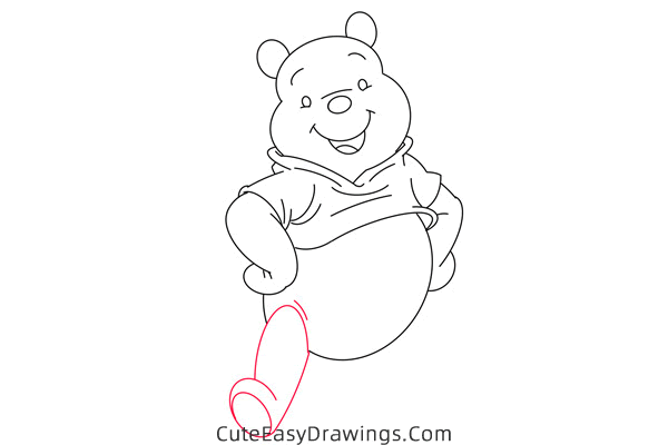 how to draw pooh bear easy - www.cuteeasydrawings.com