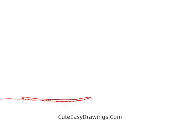 how to draw a mountain landscape - www.cuteeasydrawings.com