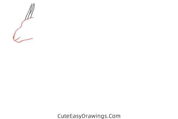 how to draw a gazelle - www.cuteeasydrawings.com