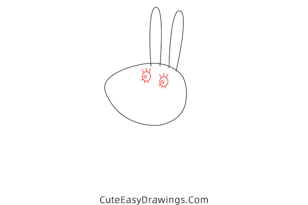 how to draw miss rabbit from peppa pig - www.cuteeasydrawings.com