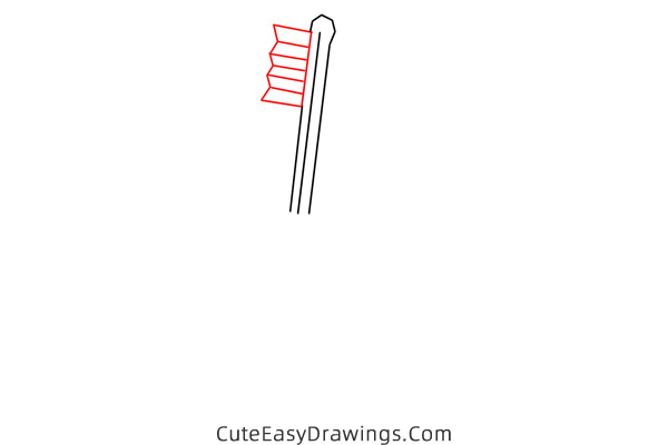 how to draw a toothbrush and toothpaste - www.cuteeasydrawings.com