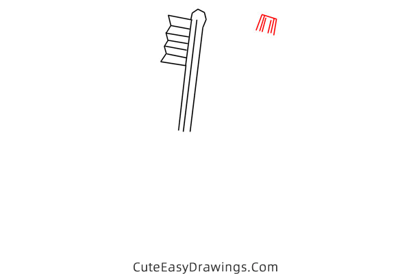 how to draw a toothbrush and toothpaste - www.cuteeasydrawings.com