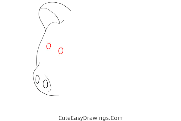 how to draw a piggy bank - www.cuteeasydrawings.com