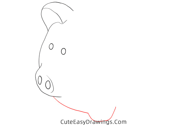 how to draw a piggy bank - www.cuteeasydrawings.com
